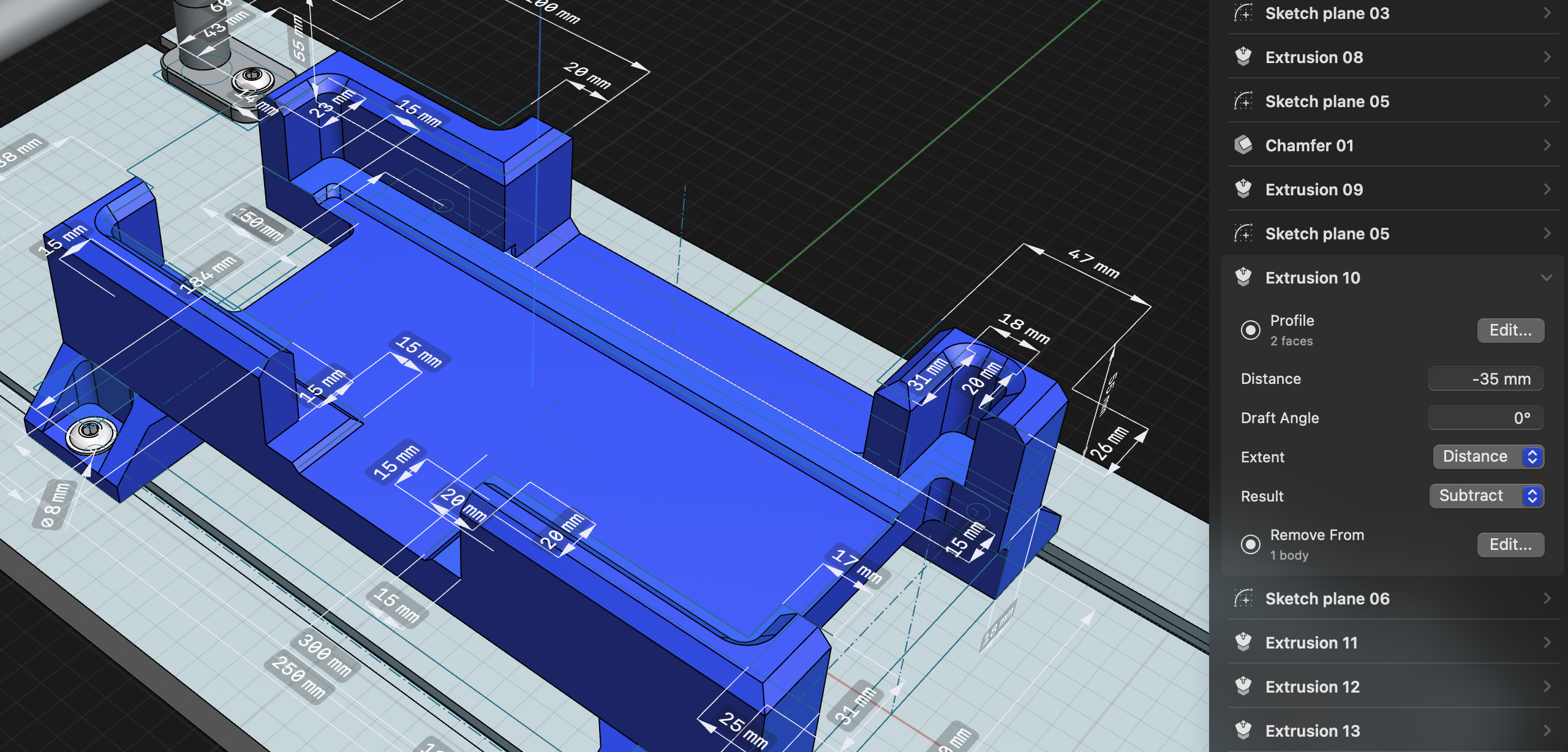 Product updates: History-Based Parametric Modeling Progress